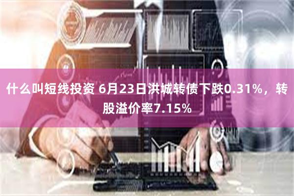 什么叫短线投资 6月23日洪城转债下跌0.31%，转股溢价率7.15%