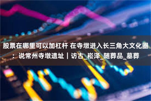 股票在哪里可以加杠杆 在寺墩进入长三角大文化圈：说常州寺墩遗址｜访古_崧泽_随葬品_墓葬