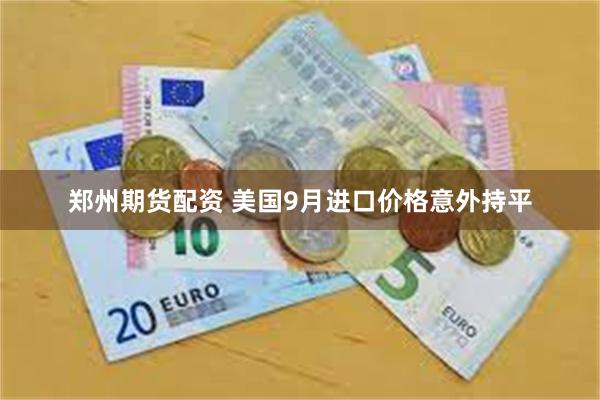 郑州期货配资 美国9月进口价格意外持平
